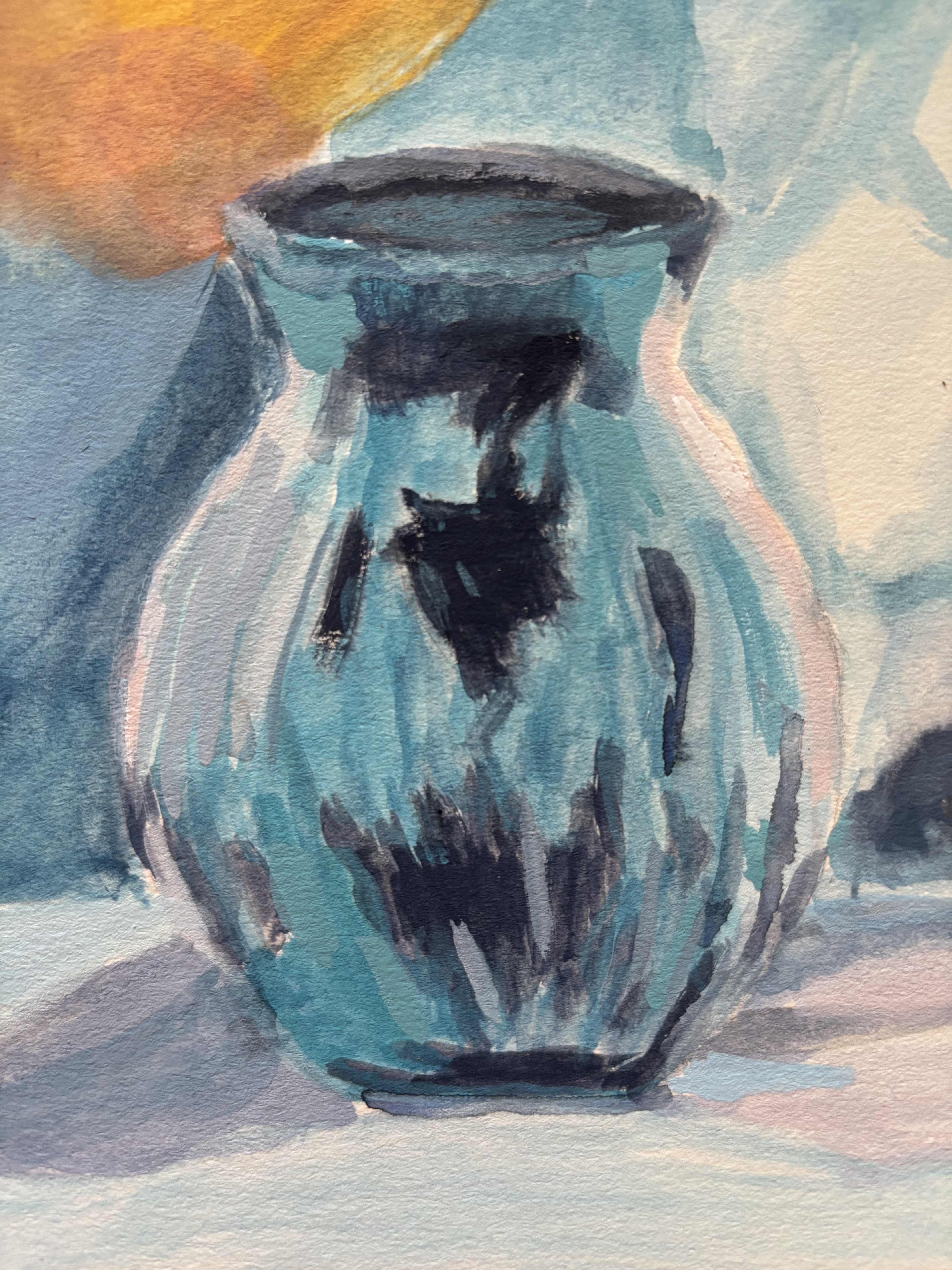tear jar in gouache by Jewels (reference jar is licensed)